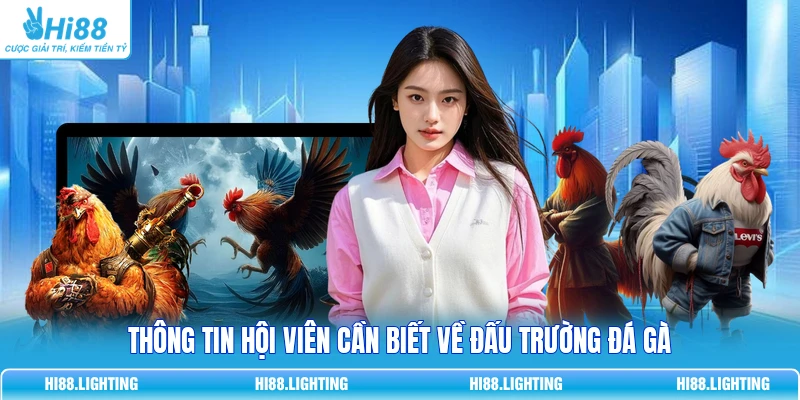 Đấu Trường Đá Gà - Quy Tắc Vận Hành Sân Chơi Trực Tuyến 2 Thông tin hội viên cần biết về đấu trường đá gà